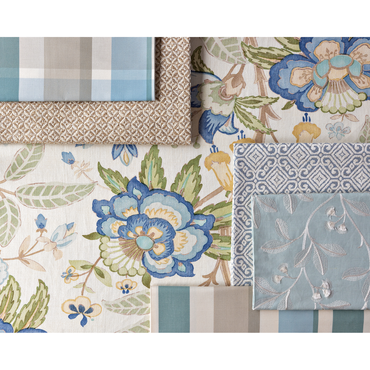 Fisher Plaid - Sky/Stone