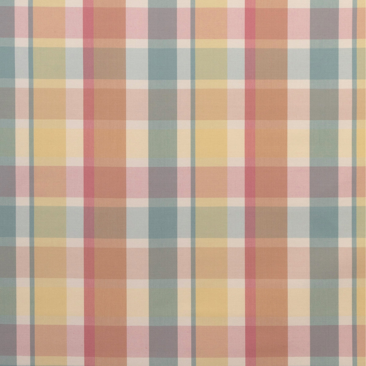 Fisher Plaid - Melon/Aqua