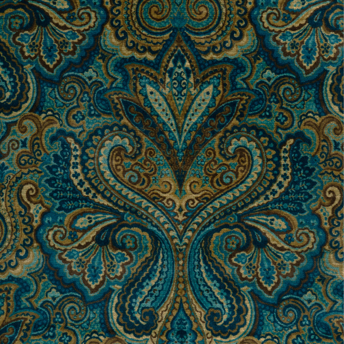 Carswell Velvet - Marine/Sky