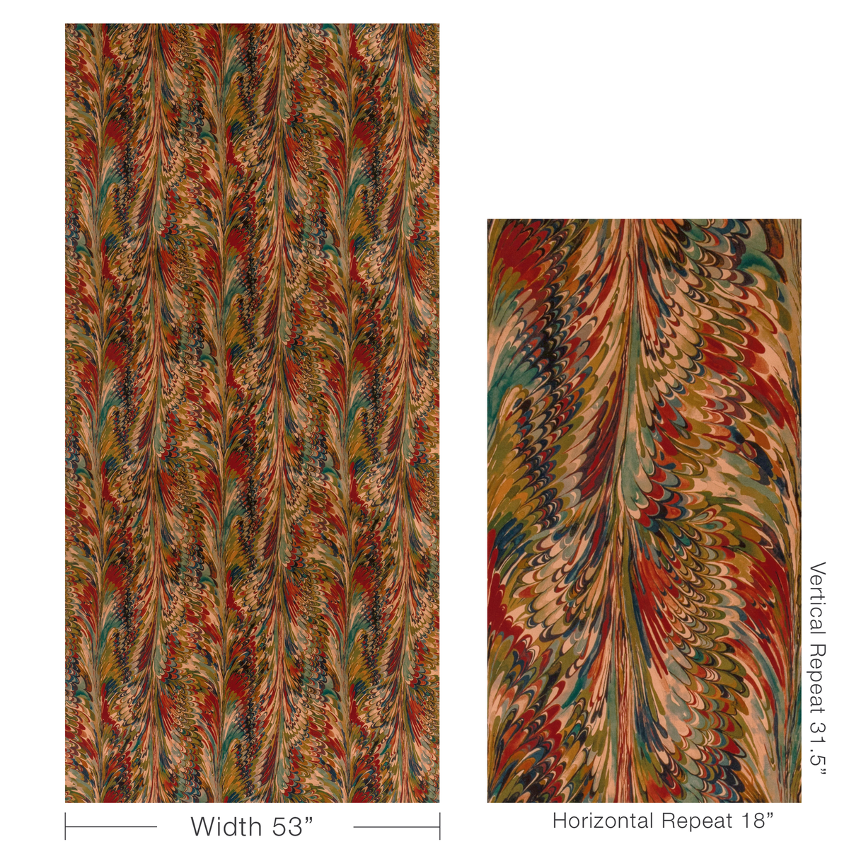 Taplow Velvet - Berry/Moss