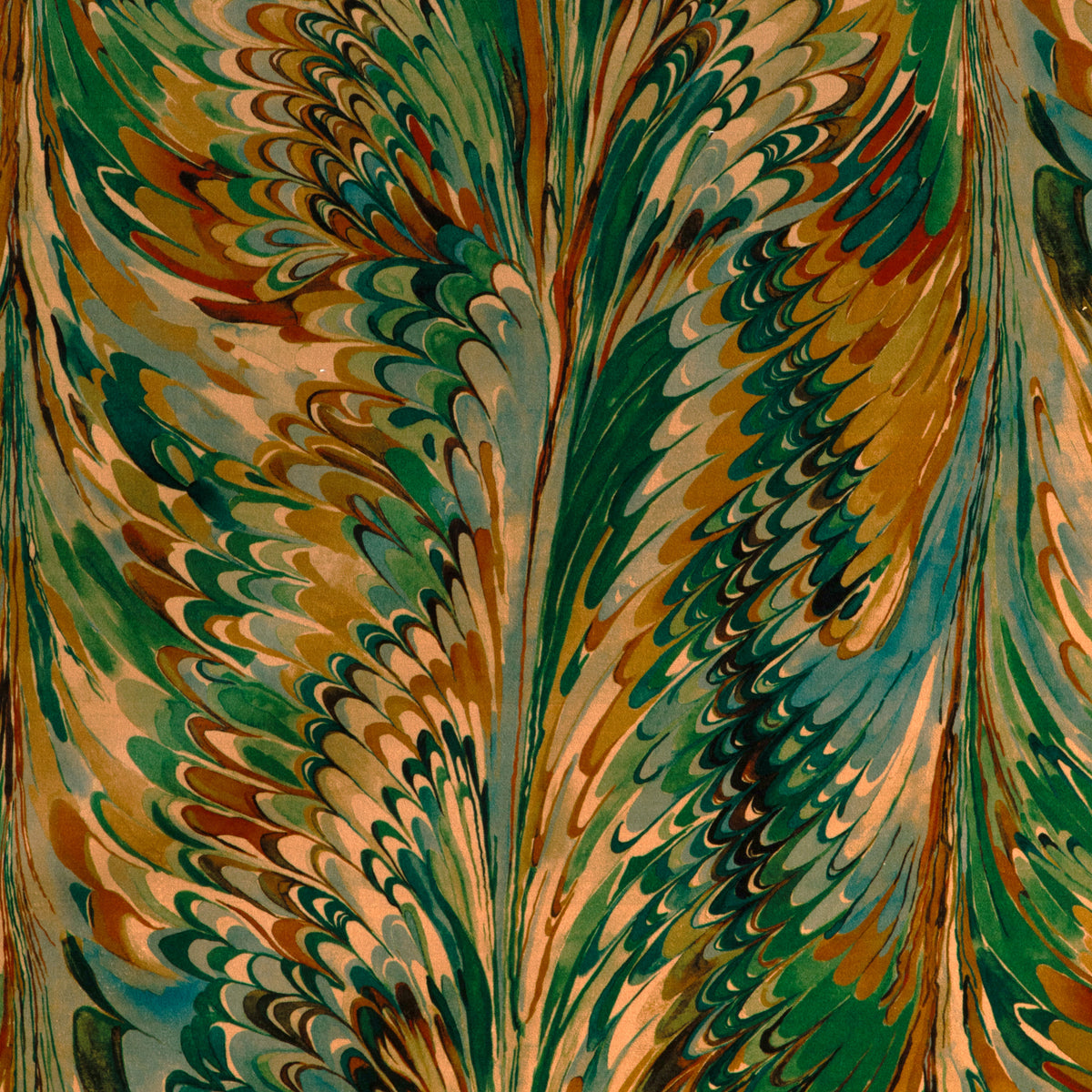 Taplow Velvet - Teal/Bronze