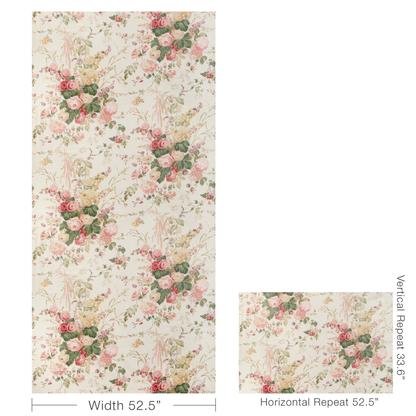 Floral Bouquet - Pink/Ivy