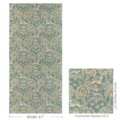 Mille Fleur Print - Lake