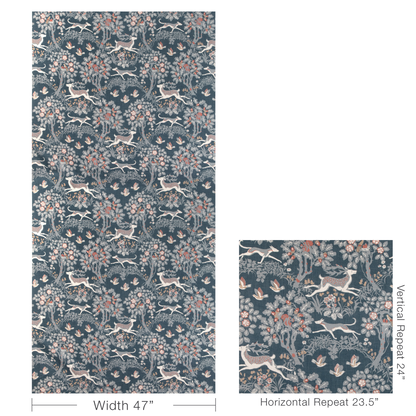 Mille Fleur Print - Denim