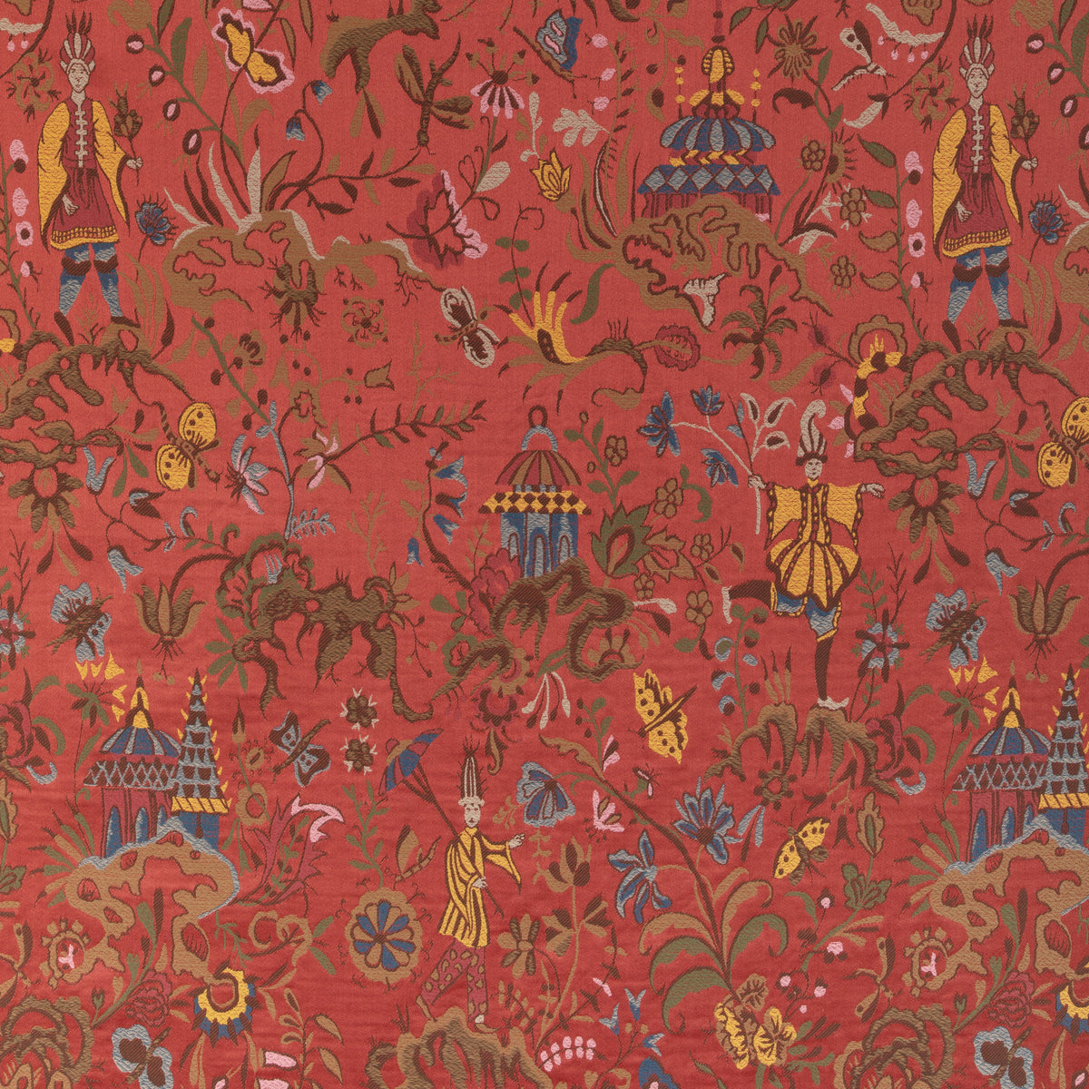 Chinese Brocade - Red