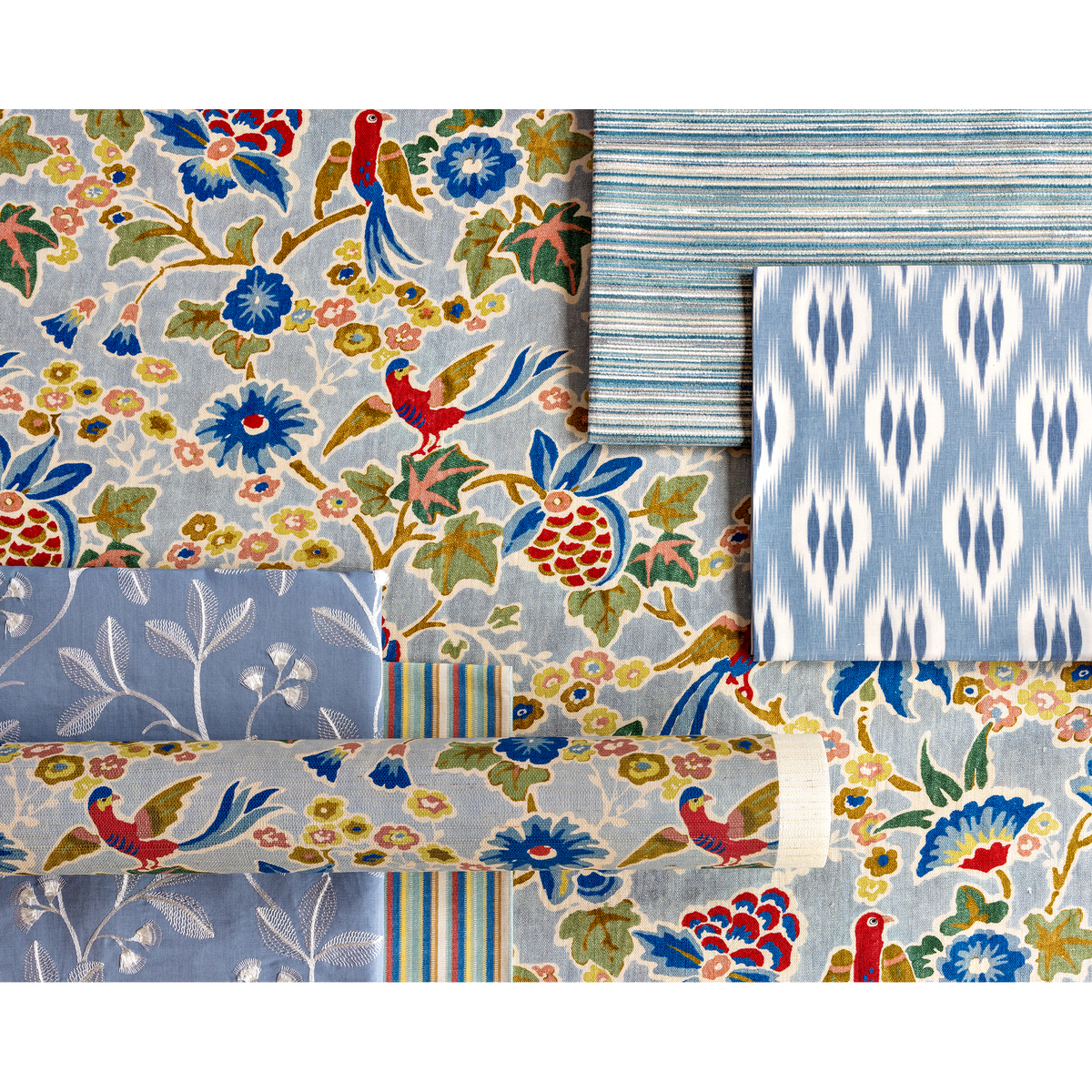 Posy Print - Blue/Multi
