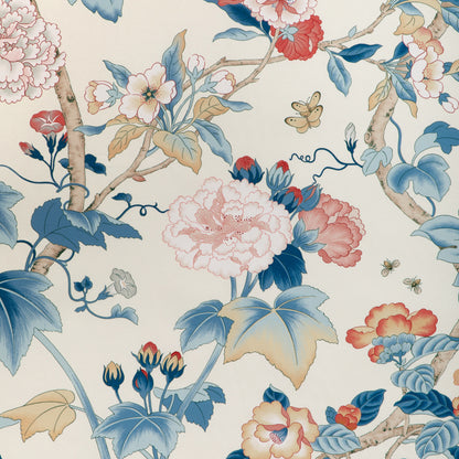 Gardenia Print - Blue/Red