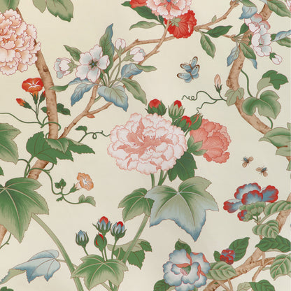 Gardenia Print - Red/Green
