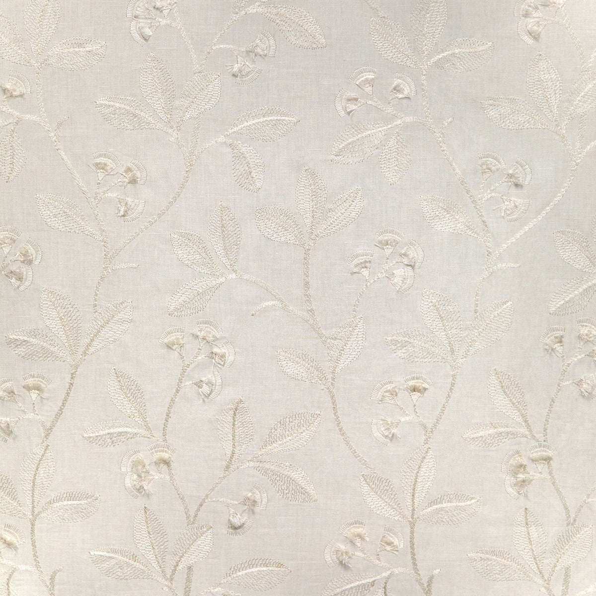 Iris Embroidery - Ivory