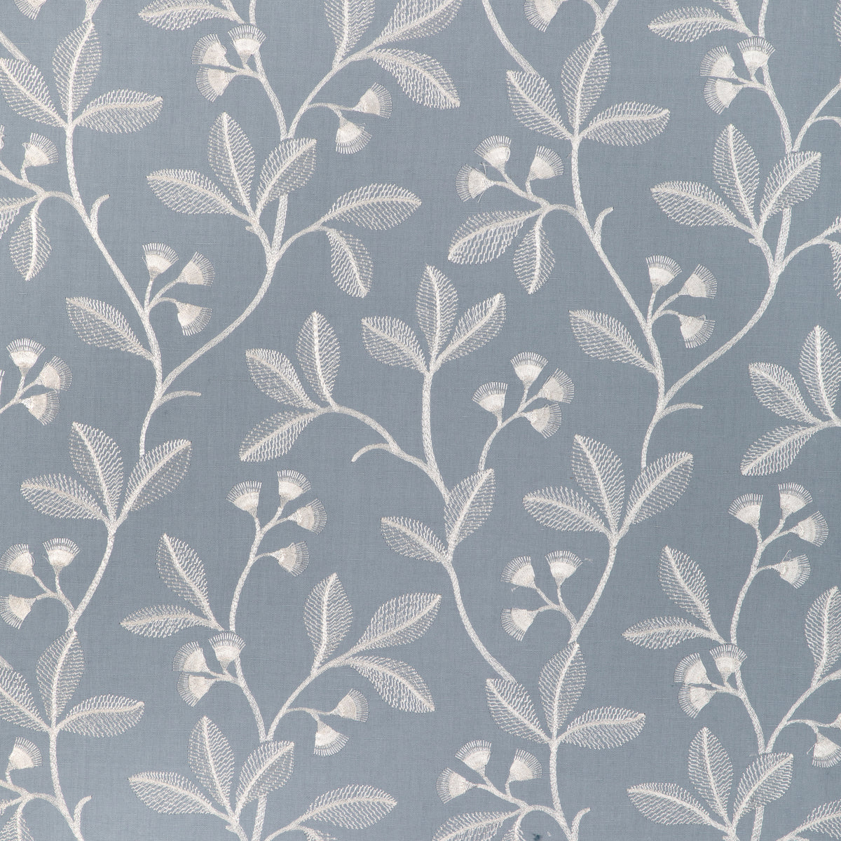 Iris Embroidery - Blue