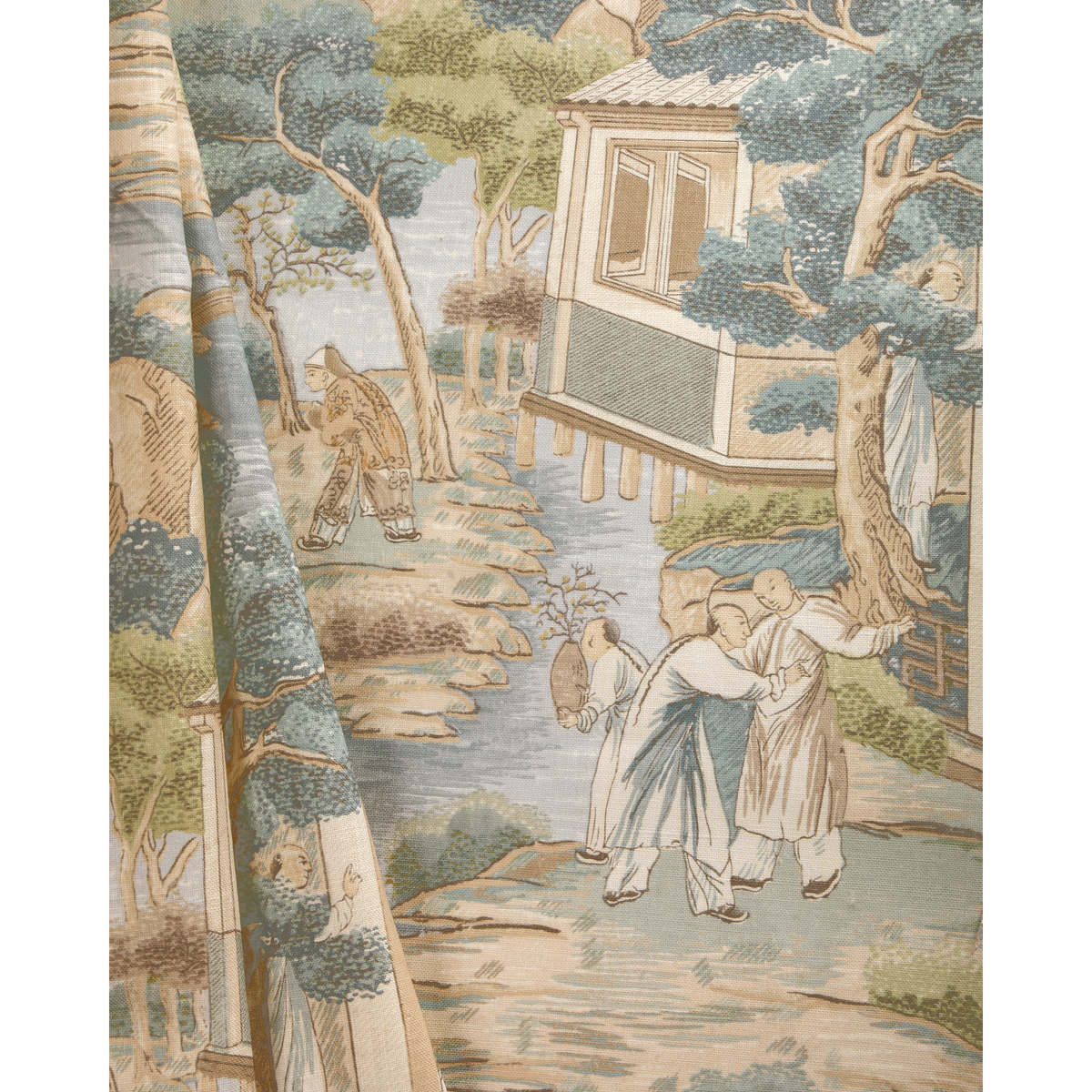 Tarim River Print - Aqua