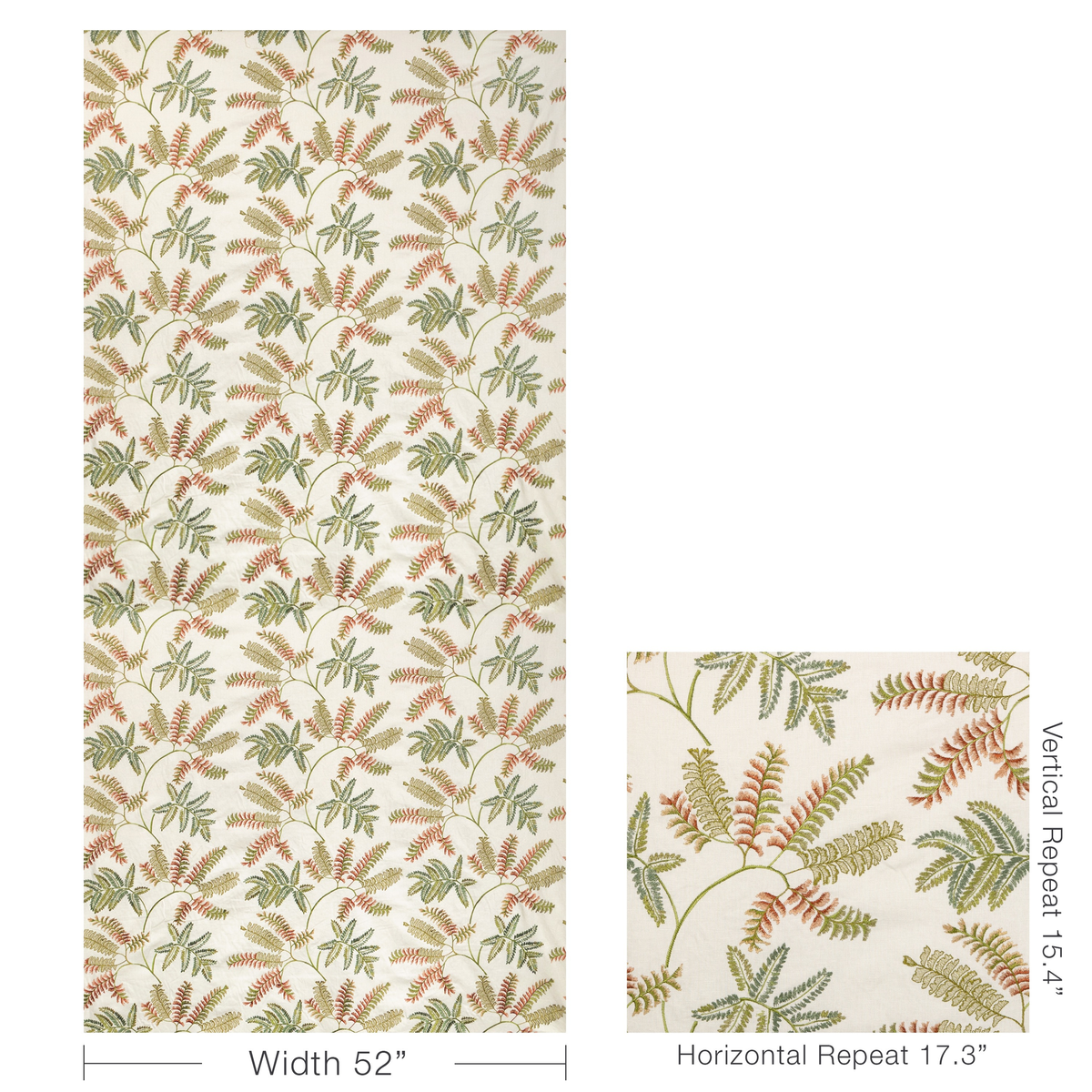 Royal Fern Emb - Autumn