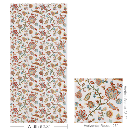 Westfield Emb - Ivory/Multi