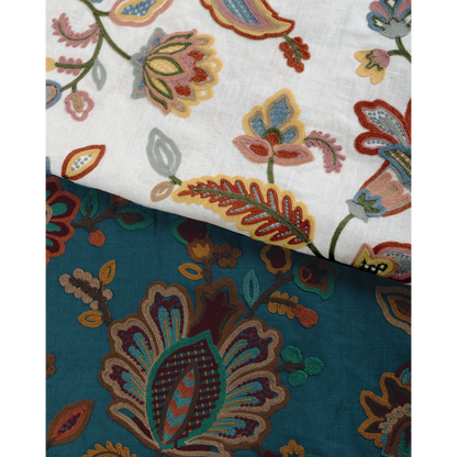 Westfield Emb - Teal/Ochre