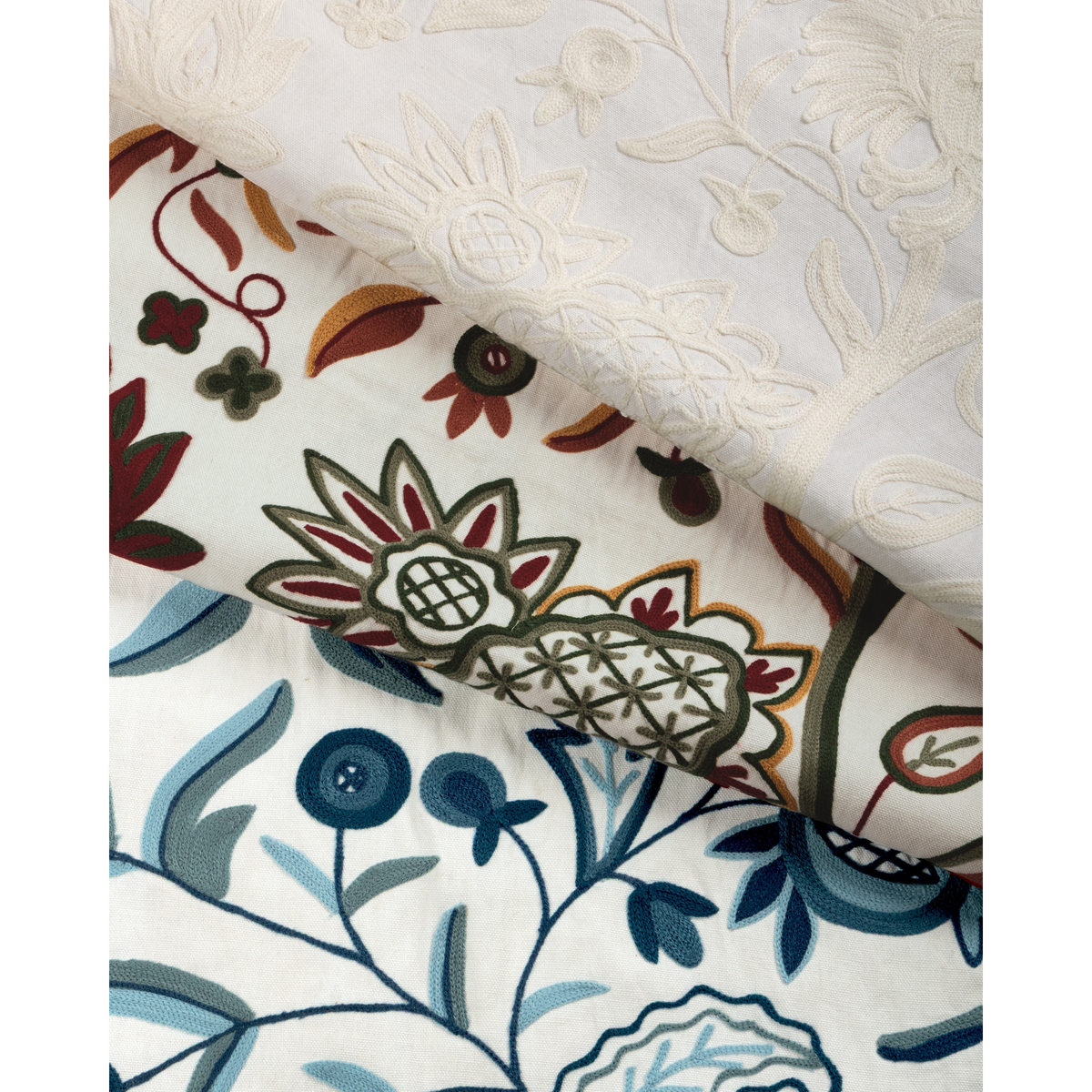 Folkland Emb - Ivory