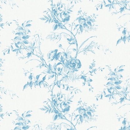 Tea Rose Toile - Blue