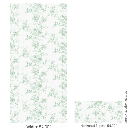 Tea Rose Toile - Leaf