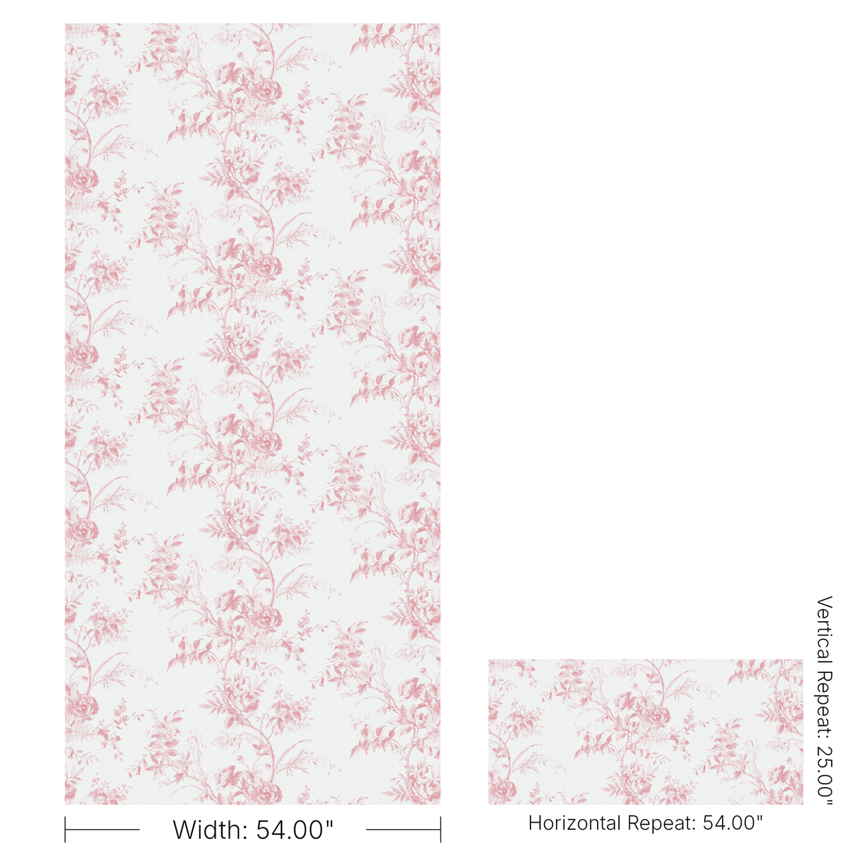 Tea Rose Toile - Rose