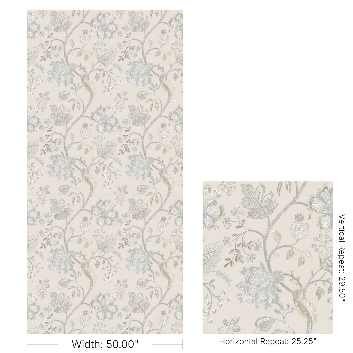 Hinton Hill Emb - Beige