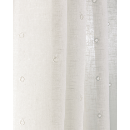 Eyelet Sheer - White
