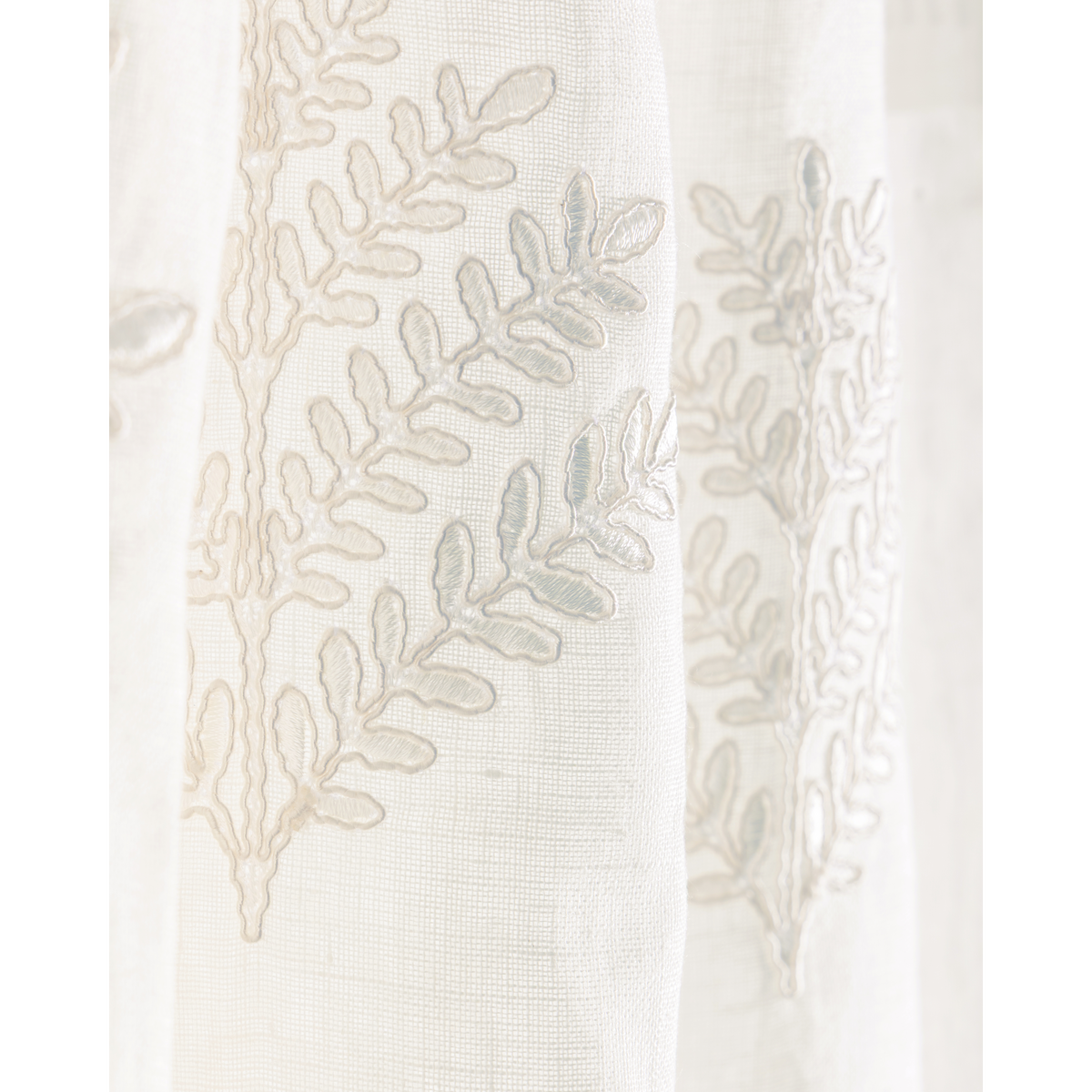 Fernly Emb - Ivory