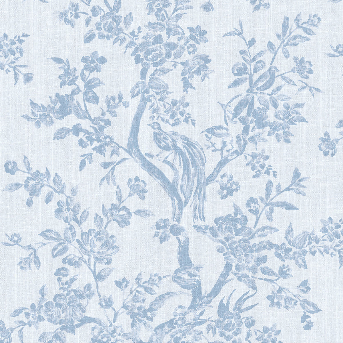 Camellia Toile - Sky