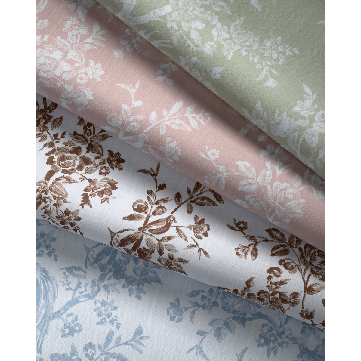 Camellia Toile - Sky