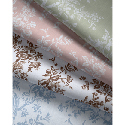 Camellia Toile - Sky