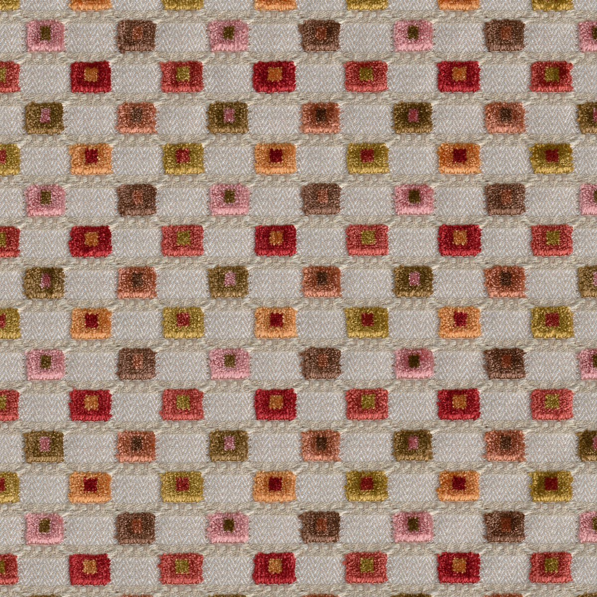 Lisbon Velvet - Coral Multi