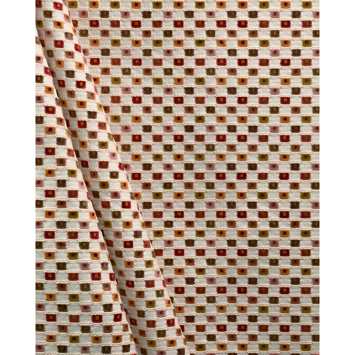 Lisbon Velvet - Coral Multi