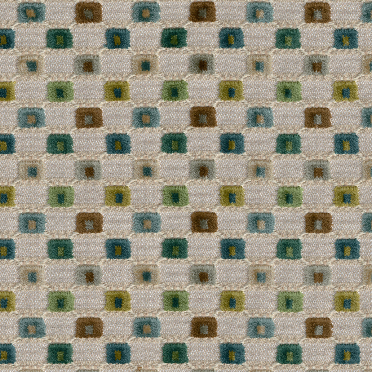Lisbon Velvet - Green Multi