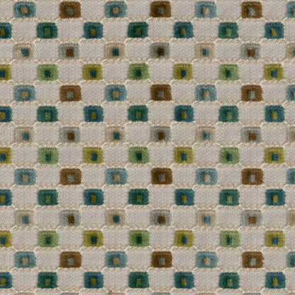 Lisbon Velvet - Green Multi