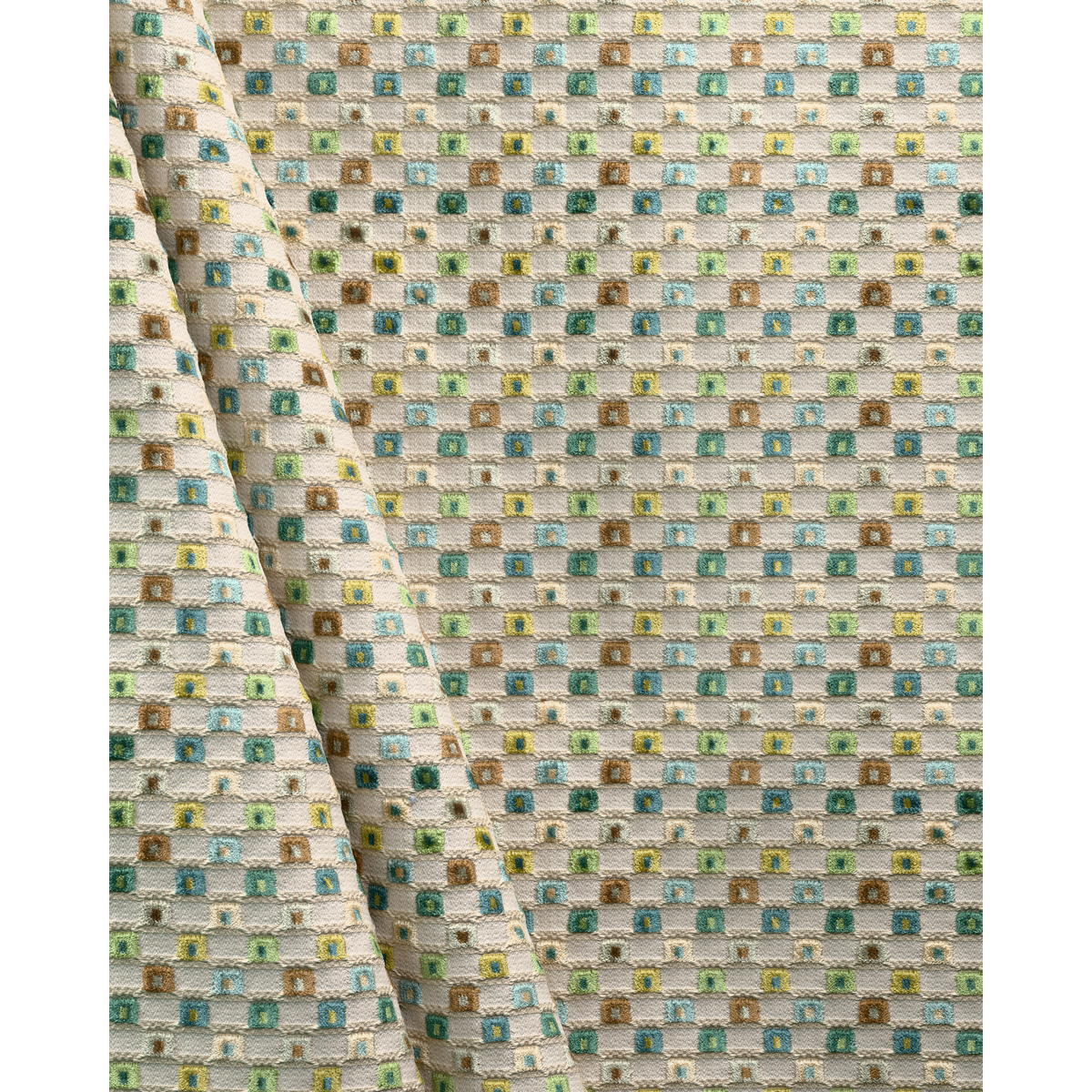 Lisbon Velvet - Green Multi