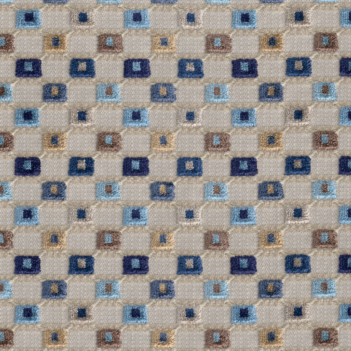 Lisbon Velvet - Blue Multi