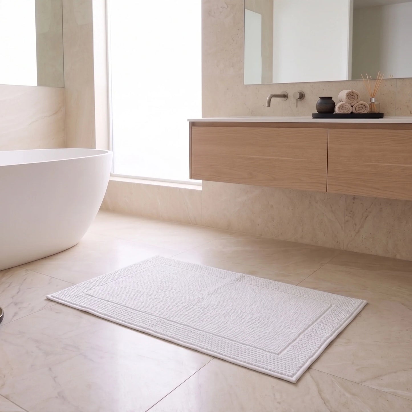 Reset Bath Mat Flax