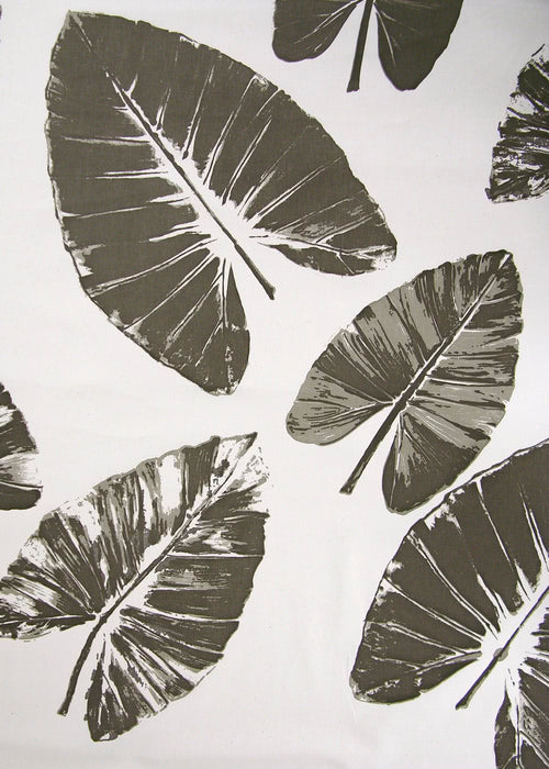 Banana Leaves Fabric by Rose Cumming in Taupe