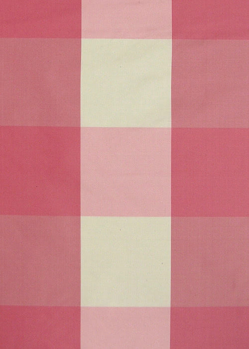 Taffeta Plaid Fabric by Rose Cumming in Pink
