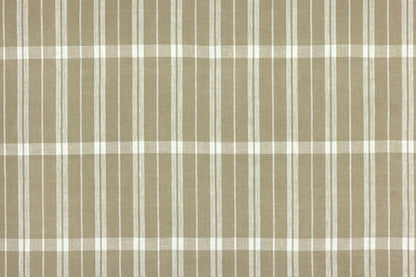 Linen Check Fabric by Raoul Textiles in Natural