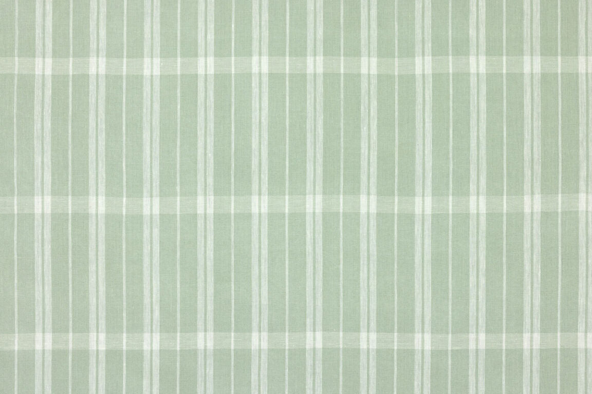 Linen Check Fabric by Raoul Textiles in Robin's Egg