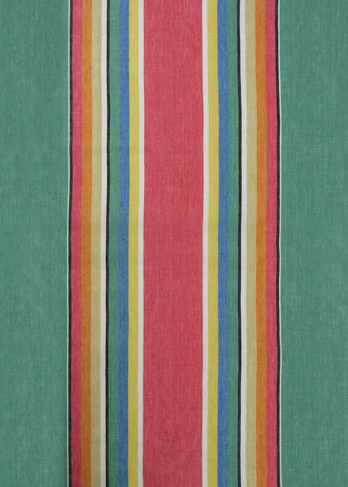 Sur la Plage Fabric by Rose Cumming in Red/Green
