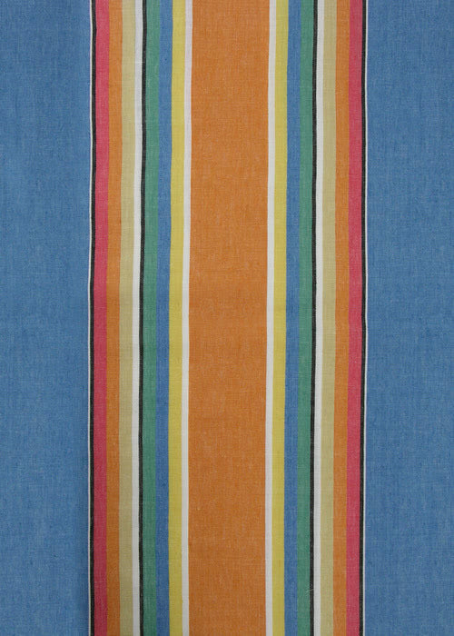 Sur la Plage Fabric by Rose Cumming in Orange/Blue