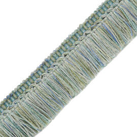 1.5" Milady Brush Fringe Trim by Samuel & Sons in Tranquil Sea