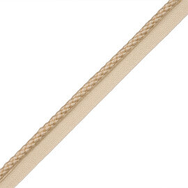 1/4" Le Pilat Cord W/Tape Trim by Samuel & Sons in Cream/Ivory