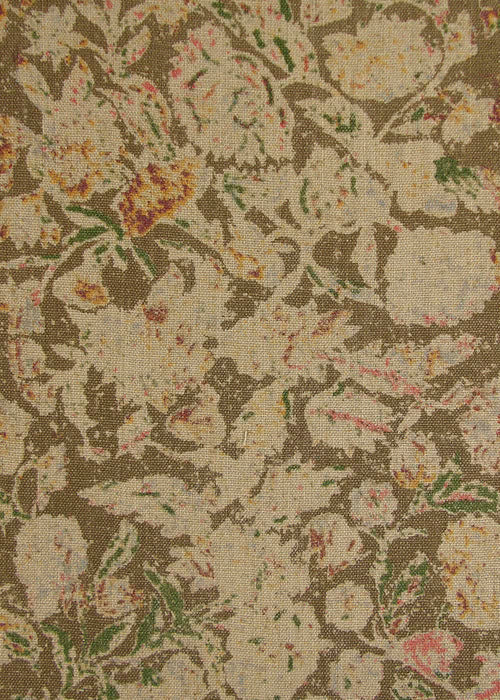 Clemenceau Fabric by Rose Cumming in Nutmeg