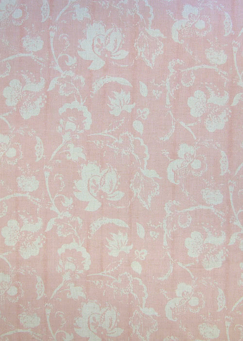 Fleur de Campagne Fabric by Rose Cumming in Soft Rose
