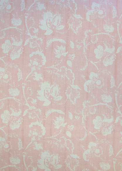 Fleur de Campagne Fabric by Rose Cumming in Soft Rose