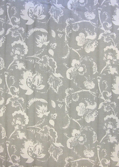Fleur de Campagne Fabric by Rose Cumming in Grey