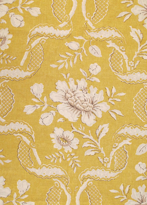 Camille Fabric by Rose Cumming in Yellow
