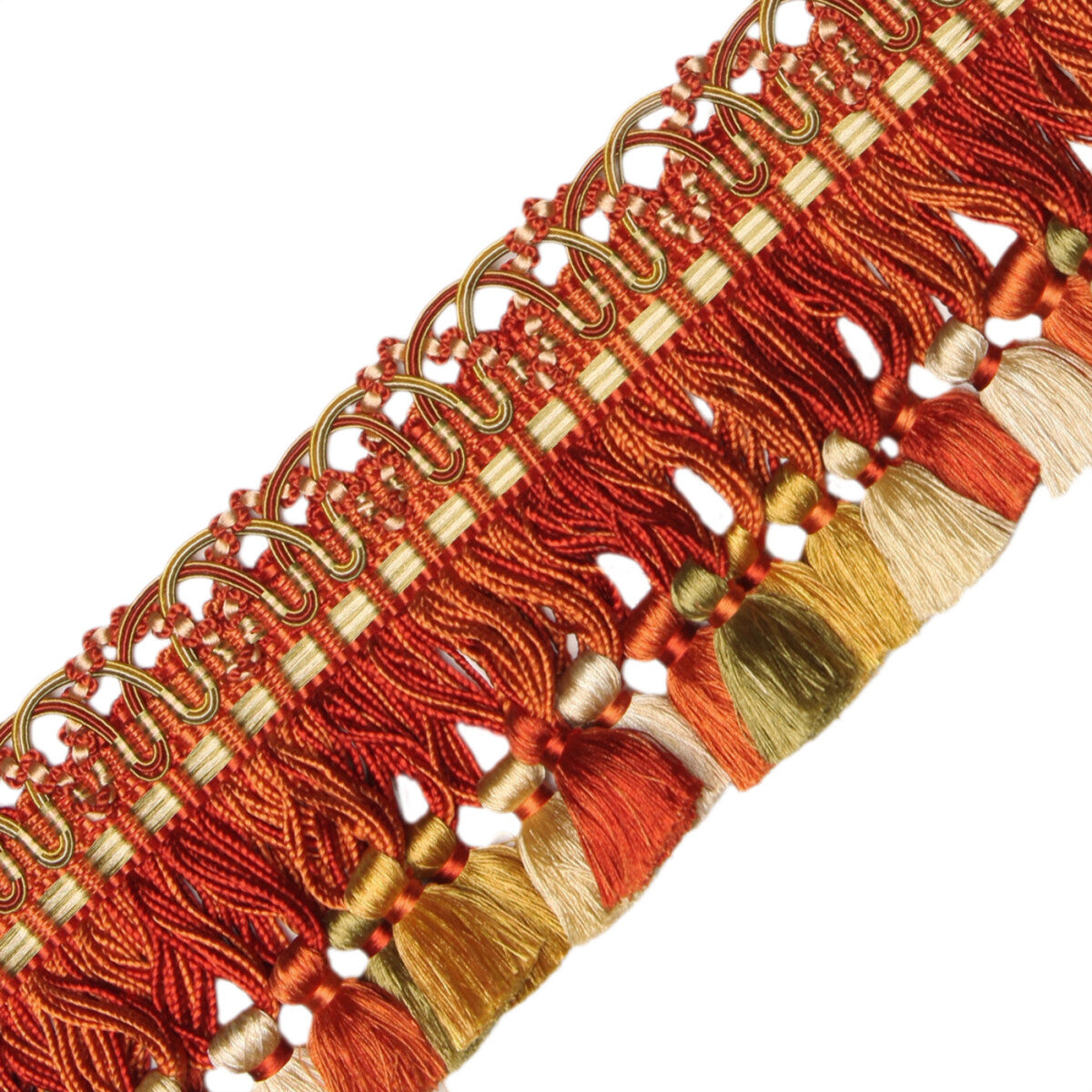 Le Musée Silk Tassel Fringe Trim by Samuel & Sons in Poppy Melange