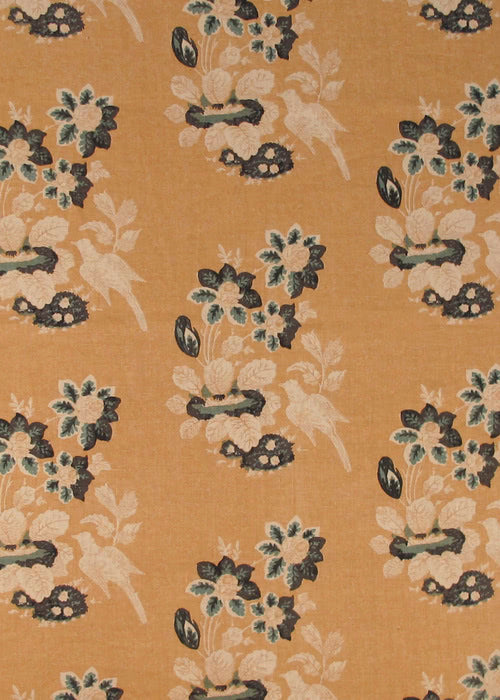 Macclesfield Fabric by Rose Cumming in Orange